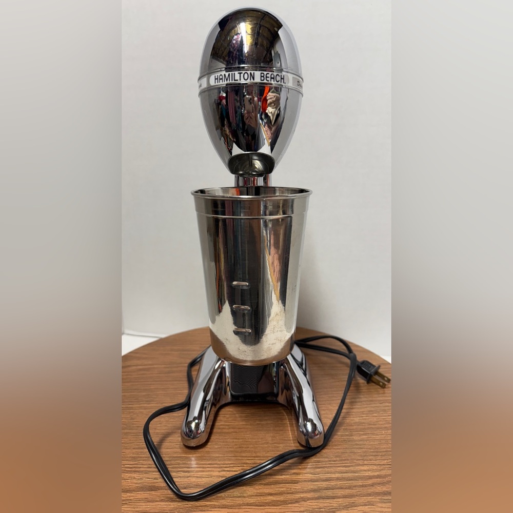 Hamilton Beach 730C Chrome Classic Drink Master 28oz Milkshake Malt Mixer TESTED
